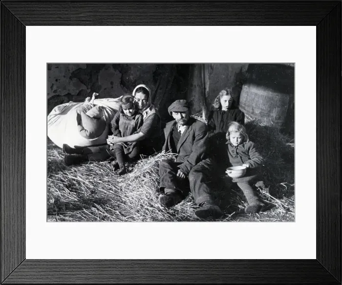 Framed Print : Slovak Refugees Returning Home Framed Print : Slovak Refugees Returning Home