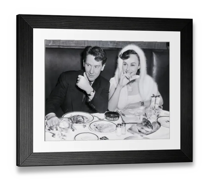 Framed Print : Paulette Goddard And Burgess Meredith