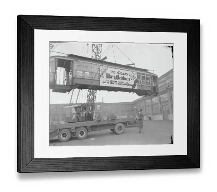 Framed Print : Railway Car Being Delivered Framed Print : Railway Car Being Delivered