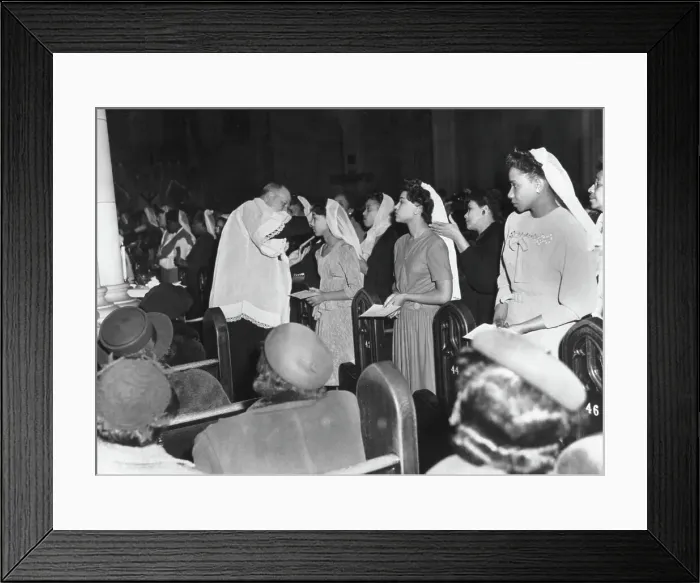 Framed Print : Harlem Converts Received into the Roman Catholic Church Framed Print : Harlem Converts Received into the Roman Catholic Church