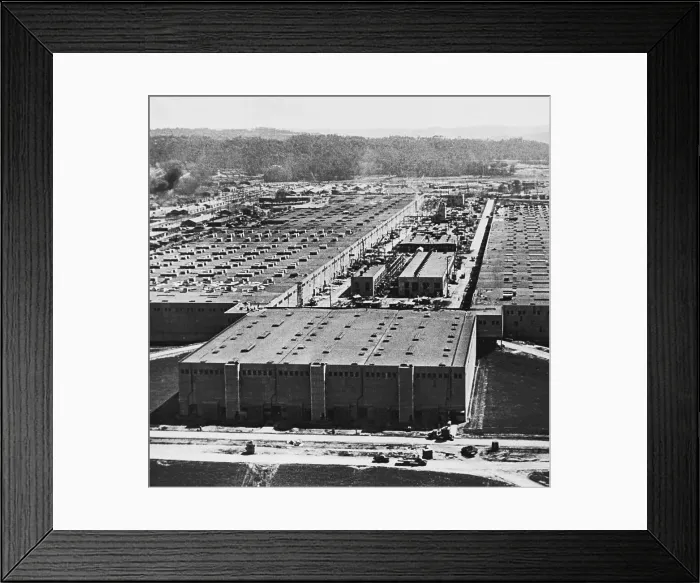 Framed Print : Aerial View of Oak Ridge Nuclear Power Plant Framed Print : Aerial View of Oak Ridge Nuclear Power Plant