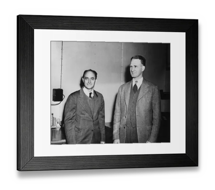 Framed Print : Enrico Fermi and Walter Henry Zinn Framed Print : Enrico Fermi and Walter Henry Zinn