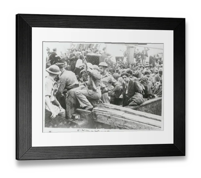 Framed Print : Troops Boarding Ship Framed Print : Troops Boarding Ship