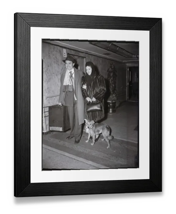 Framed Print : Actor James Mason and His Wife Framed Print : Actor James Mason and His Wife