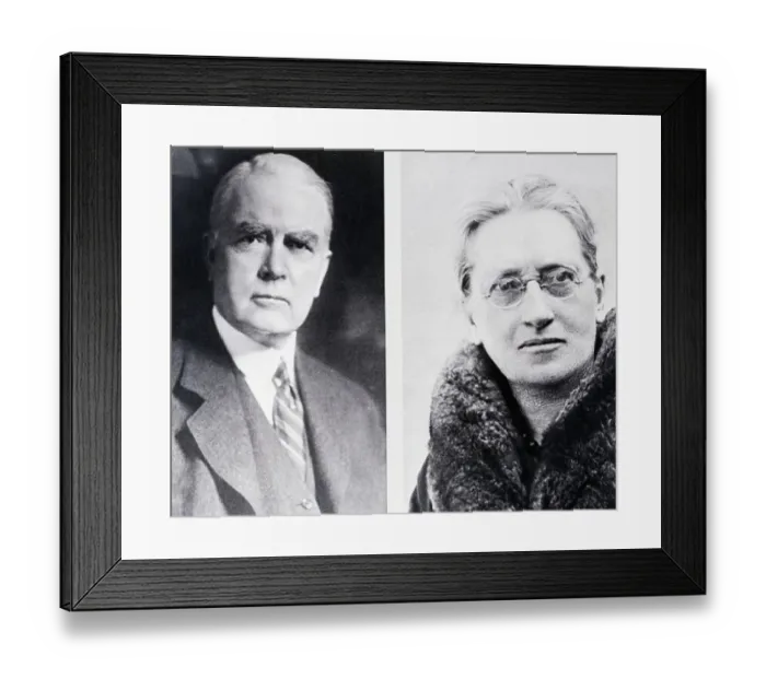 Framed Print : John Mott and Emily Balch Framed Print : John Mott and Emily Balch