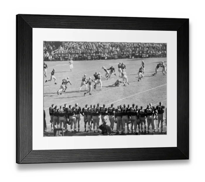 Framed Print : Army and Notre Dame Players in Action Framed Print : Army and Notre Dame Players in Action