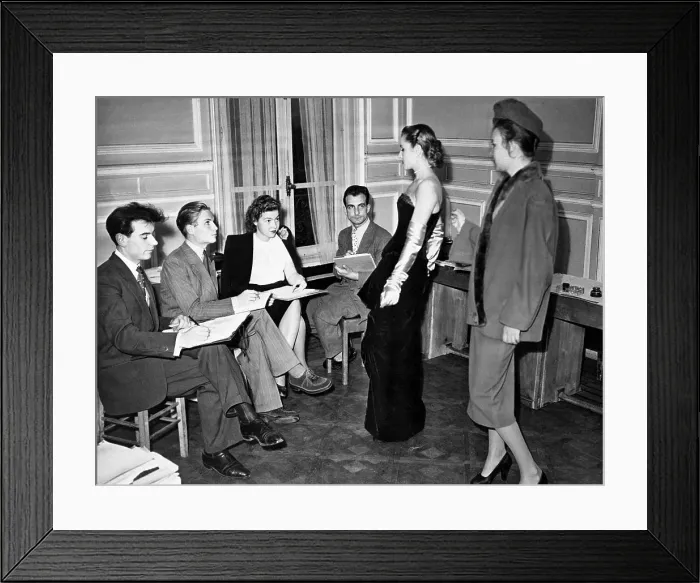 Framed Print : Paris Presents Haute Couture