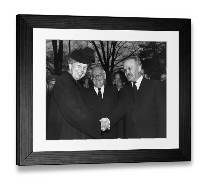 Framed Print : Molotov and Eleanor Roosevelt Framed Print : Molotov and Eleanor Roosevelt