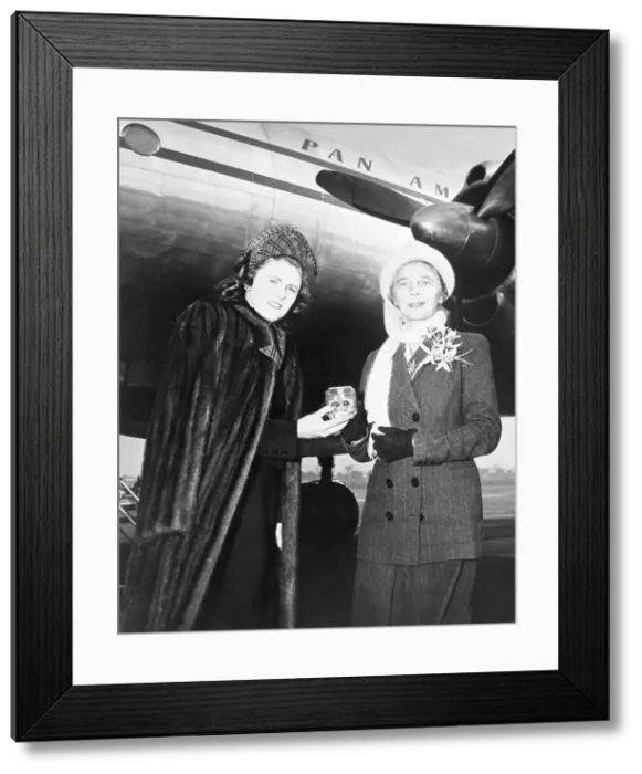 Framed Print : Pamela Churchill with Princess Matchabelli Framed Print : Pamela Churchill with Princess Matchabelli