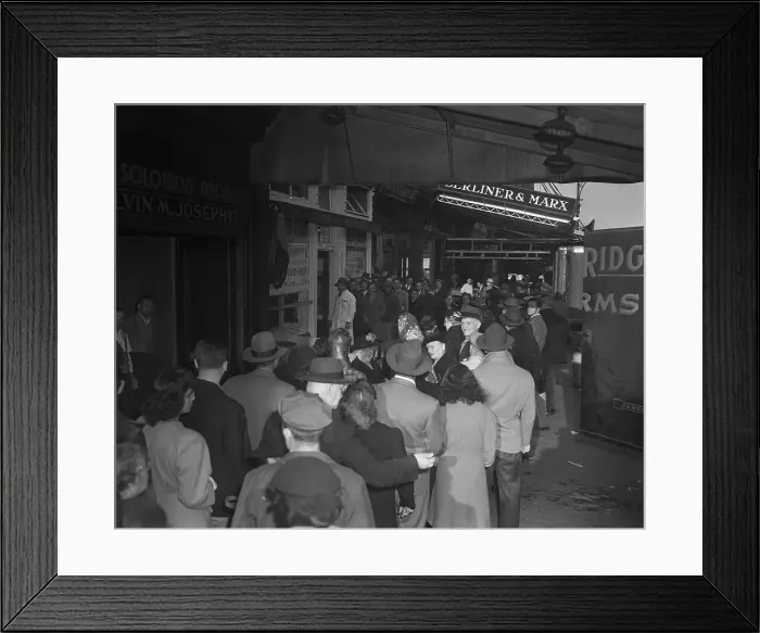 Framed Print : People Waiting in Line Framed Print : People Waiting in Line