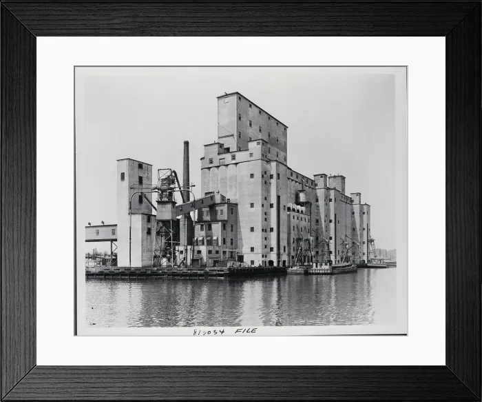 Framed Print : Ny City Port Authority Grain Terminal Framed Print : Ny City Port Authority Grain Terminal