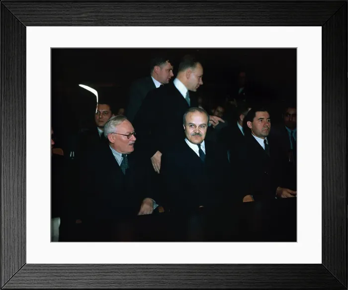Framed Print : Russian Delegates to the United Nations Framed Print : Russian Delegates to the United Nations
