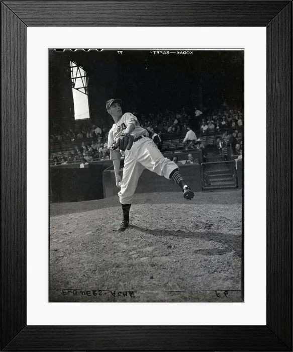 Framed Print : Action Shot Of Bob Feller Pitching Framed Print : Action Shot Of Bob Feller Pitching