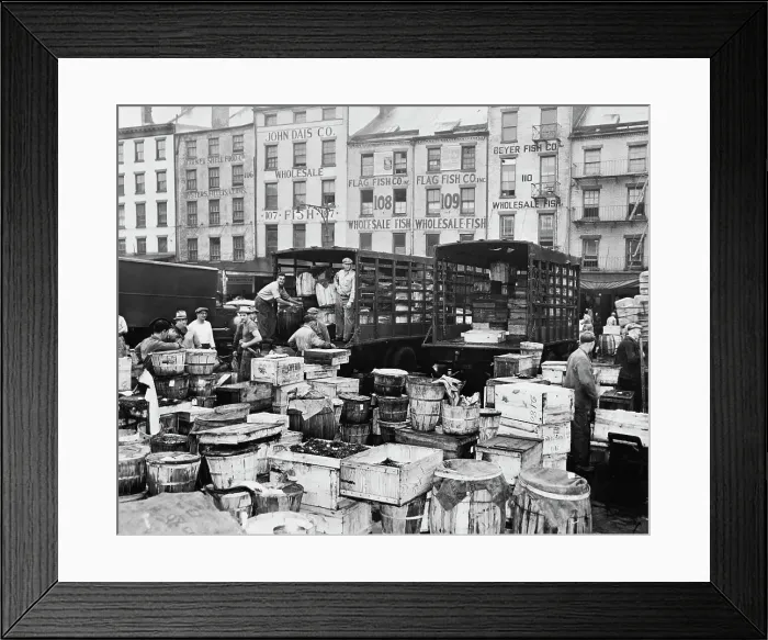 Framed Print : Fulton Fish Market