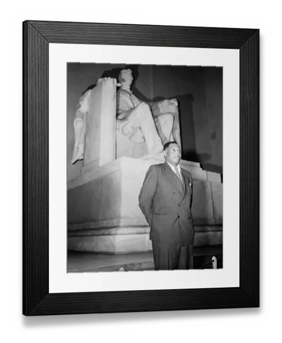 Framed Print : Paul Robeson at Lincoln Memorial Framed Print : Paul Robeson at Lincoln Memorial