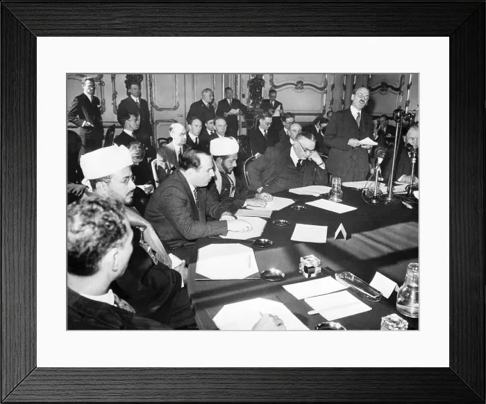 Framed Print : Opening of Palestine Conference Framed Print : Opening of Palestine Conference