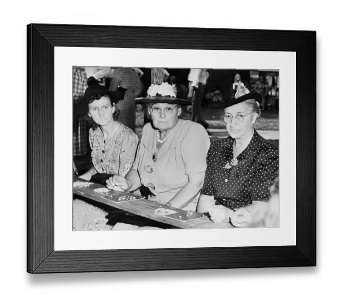 Framed Print : Three Women Playing Bingo, Losers Framed Print : Three Women Playing Bingo, Losers