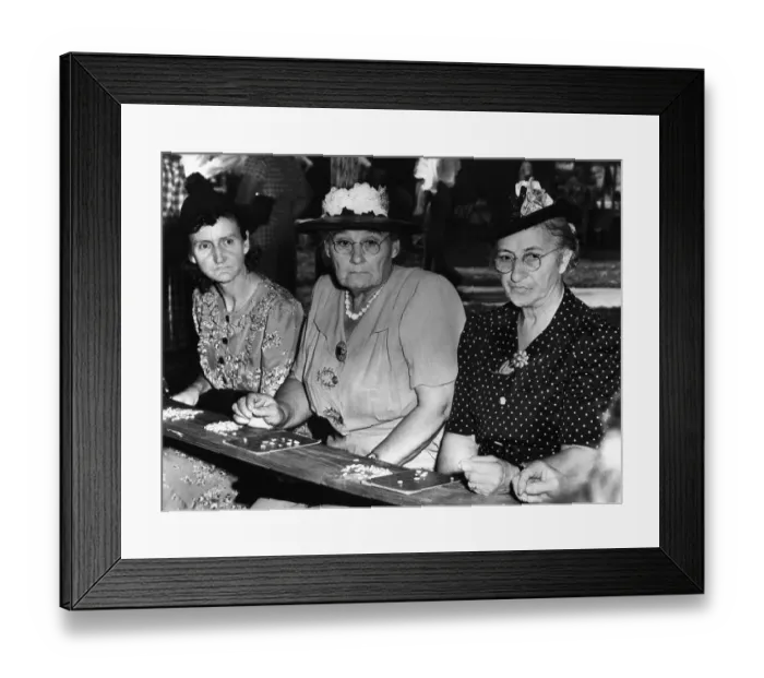 Framed Print : Three Bitter Bingo Losers, 1946 Framed Print : Three Bitter Bingo Losers, 1946
