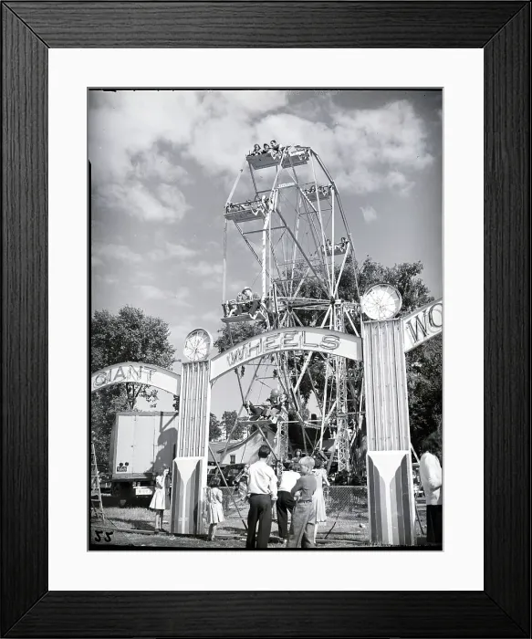 Framed Print : Ferris Wheel at Agricultural Fair Framed Print : Ferris Wheel at Agricultural Fair