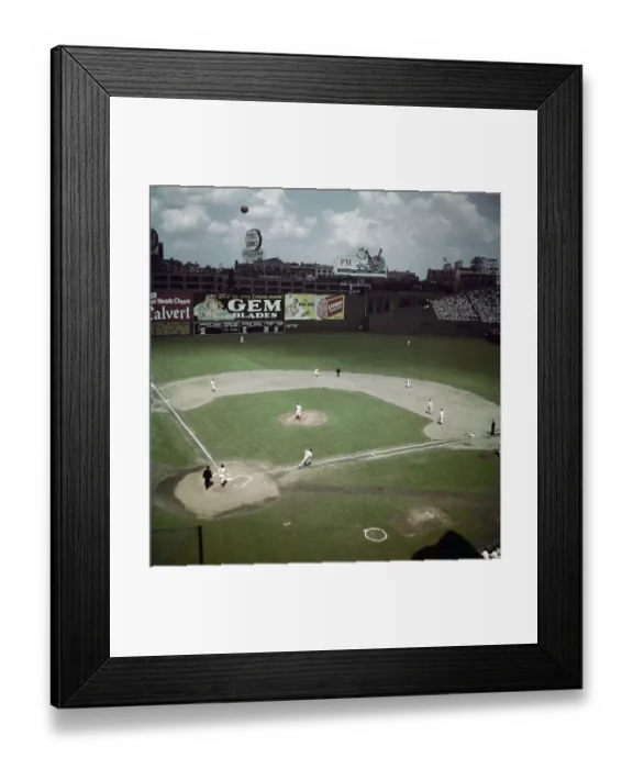 Framed Print : Crowd and Game Action at Fenway Park Framed Print : Crowd and Game Action at Fenway Park