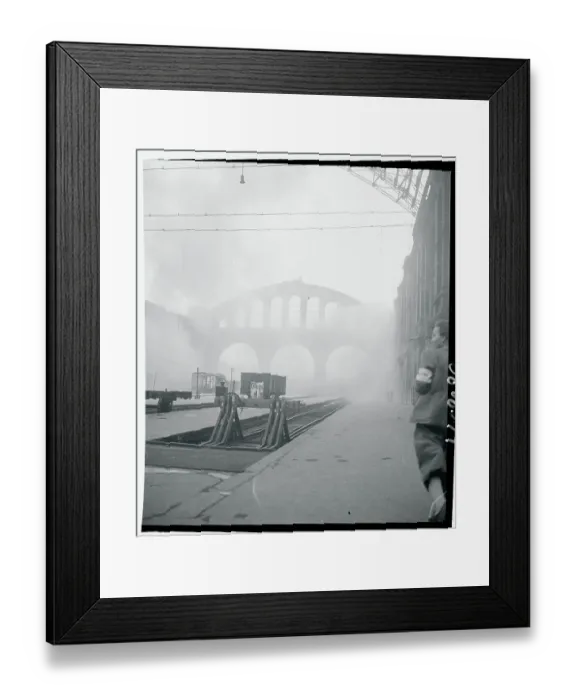 Framed Print : Dynamite Exploding in Railroad Station Framed Print : Dynamite Exploding in Railroad Station