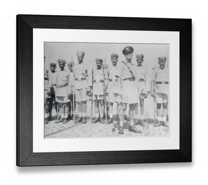 Framed Print : India Police Who Tried to Stop Riots Framed Print : India Police Who Tried to Stop Riots
