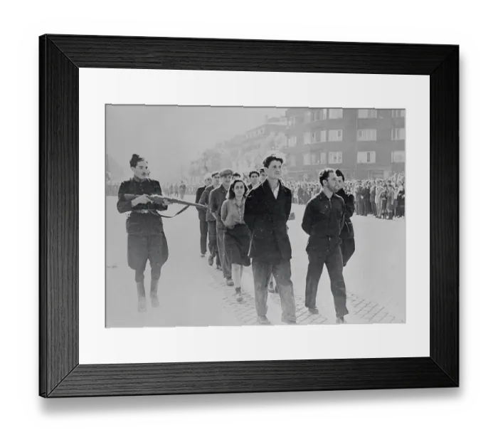 Framed Print : Bulgarian Traitors Being Paraded