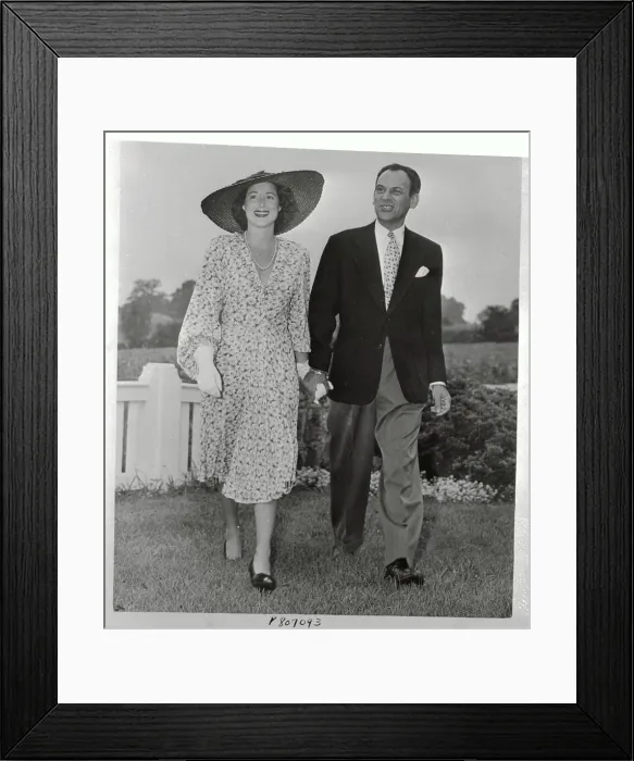 Framed Print : Moss Hart and Kitty Carlisle Walking