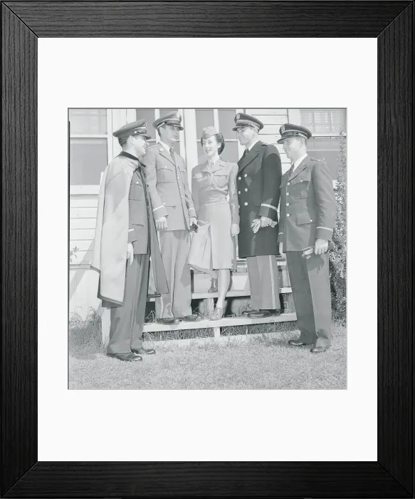 Framed Print : Soldiers Standing Together in Uniforms Framed Print : Soldiers Standing Together in Uniforms