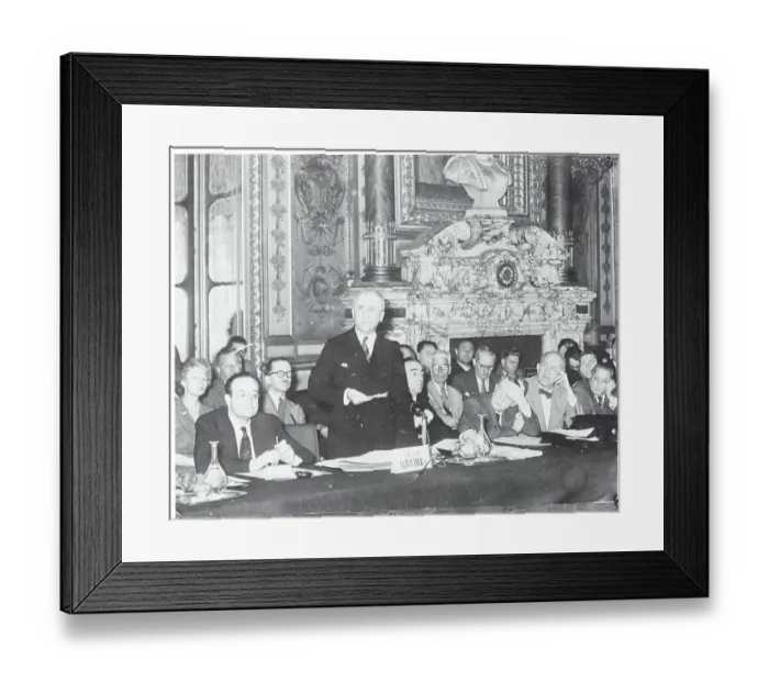 Framed Print : James F. Byrnes Leading Conference Framed Print : James F. Byrnes Leading Conference