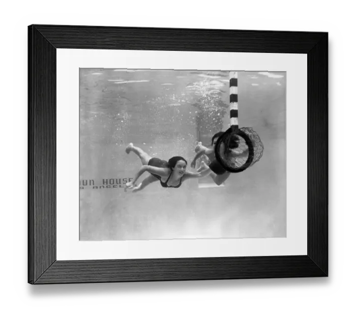 Framed Print : The Mermaids of Underwater Basketball Framed Print : The Mermaids of Underwater Basketball
