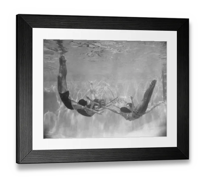 Framed Print : The Mermaids of Underwater Basketball Framed Print : The Mermaids of Underwater Basketball