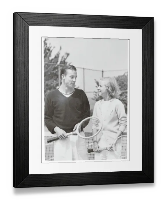 Framed Print : William Clay Ford Posing with Martha Firestone Framed Print : William Clay Ford Posing with Martha Firestone