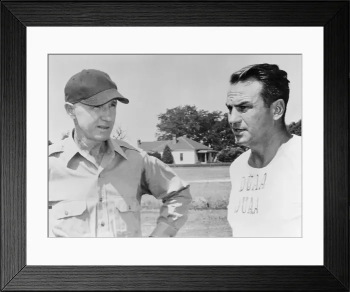 Framed Print : Famous Coach Wallace Wade Talking with Eddie Cameron Framed Print : Famous Coach Wallace Wade Talking with Eddie Cameron