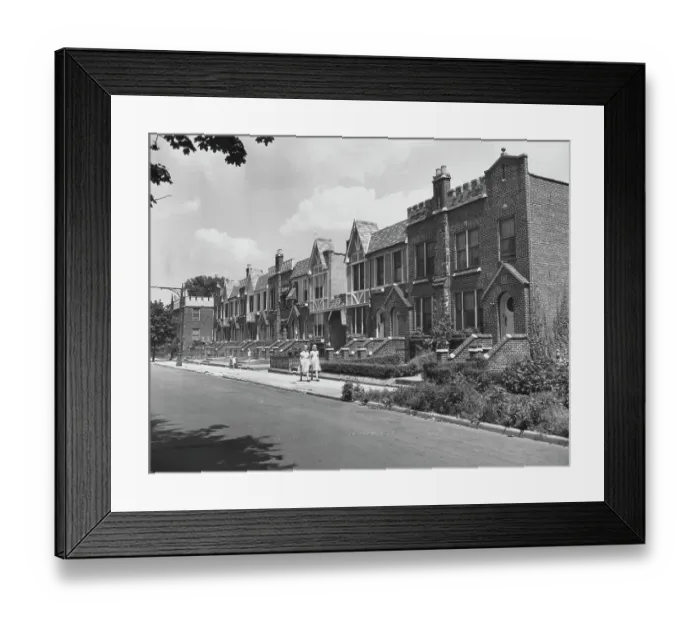 Framed Print : Colonial Road & 67th Street Homes, Brooklyn Framed Print : Colonial Road & 67th Street Homes, Brooklyn