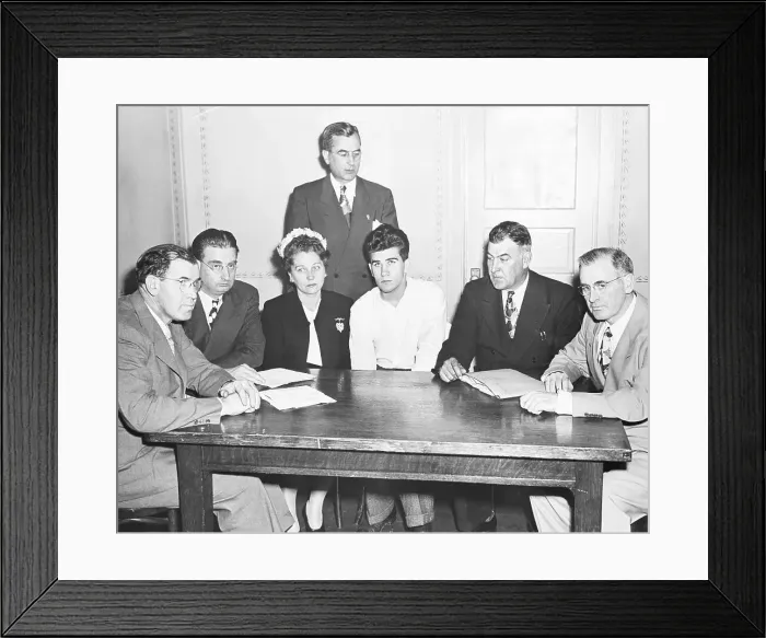 Framed Print : Parents Hear Heirens Crime Story Framed Print : Parents Hear Heirens Crime Story