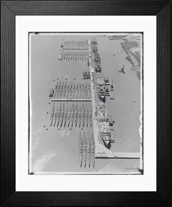 Framed Print : Aerial View of Submarines at Mare Island Port Framed Print : Aerial View of Submarines at Mare Island Port