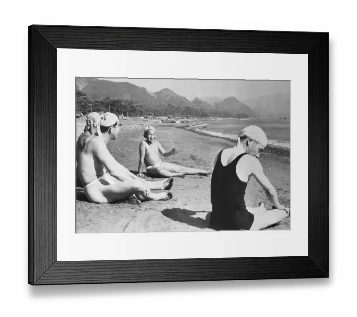 Framed Print : Prince Akihito on the Beach Framed Print : Prince Akihito on the Beach