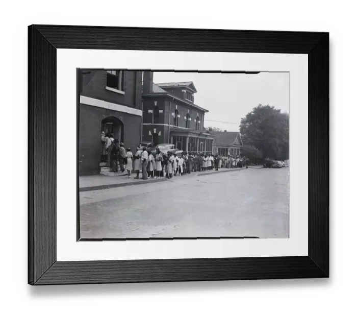 Framed Print : Voters Line Up At Polls Framed Print : Voters Line Up At Polls