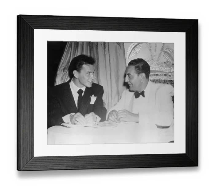 Framed Print : F Sinatra G Lombardo Seated Talking Framed Print : F Sinatra G Lombardo Seated Talking