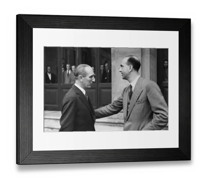 Framed Print : King Umberto with Acquaintance Framed Print : King Umberto with Acquaintance