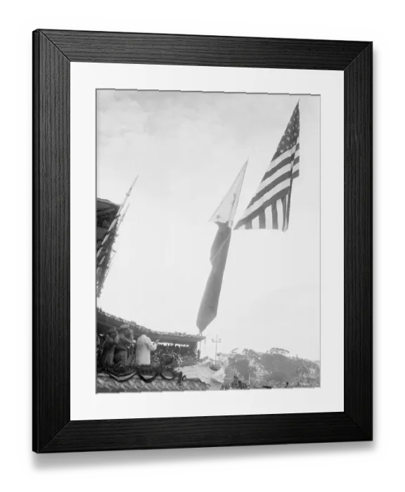 Framed Print : Flag Ceremonies in Manila Framed Print : Flag Ceremonies in Manila