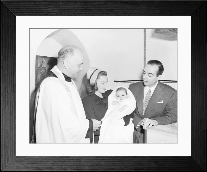 Framed Print : Christening of Liza Minnelli Framed Print : Christening of Liza Minnelli