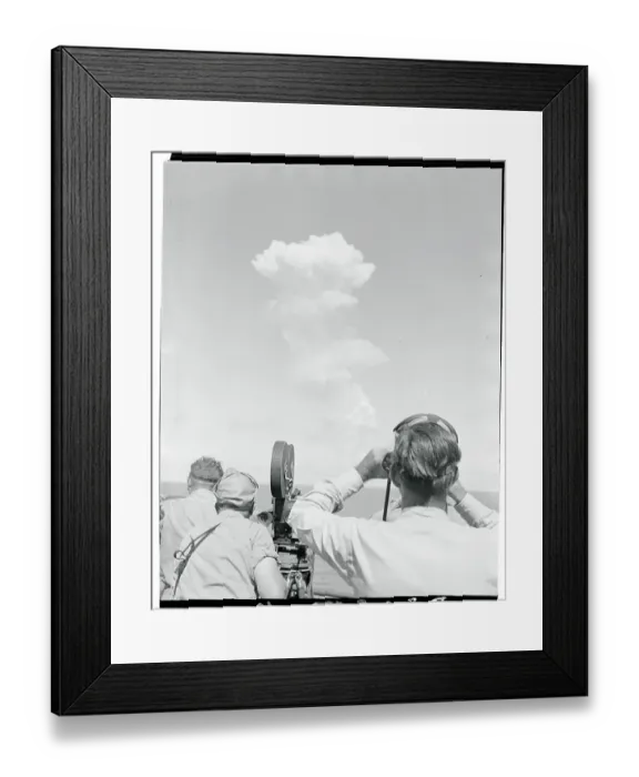 Framed Print : View of Mushroom Shaped Cloud Framed Print : View of Mushroom Shaped Cloud