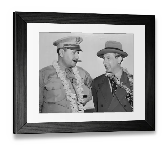 Framed Print : Curtis E. LeMay and Alexander P. De Seversky in Hawaii Framed Print : Curtis E. LeMay and Alexander P. De Seversky in Hawaii