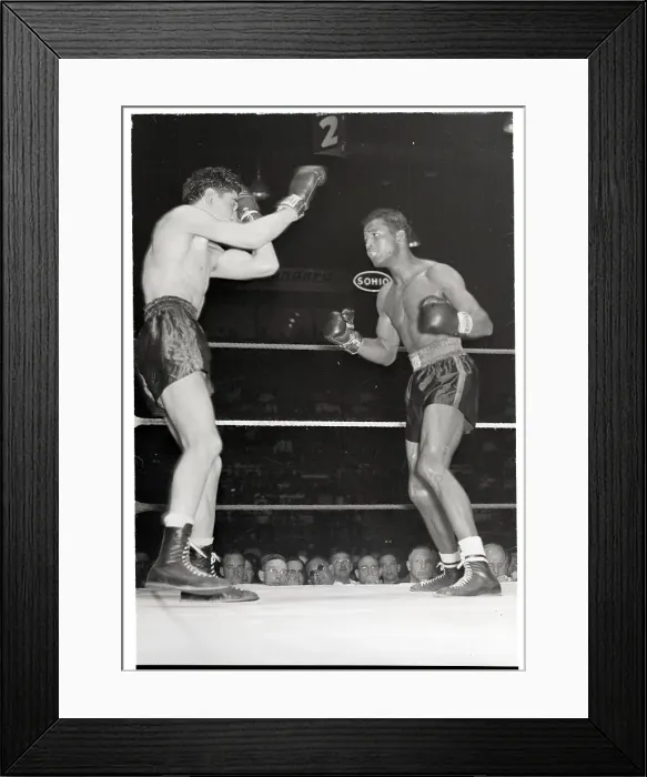 Framed Print : Jimmy Doyle and Sugar Ray Robinson
