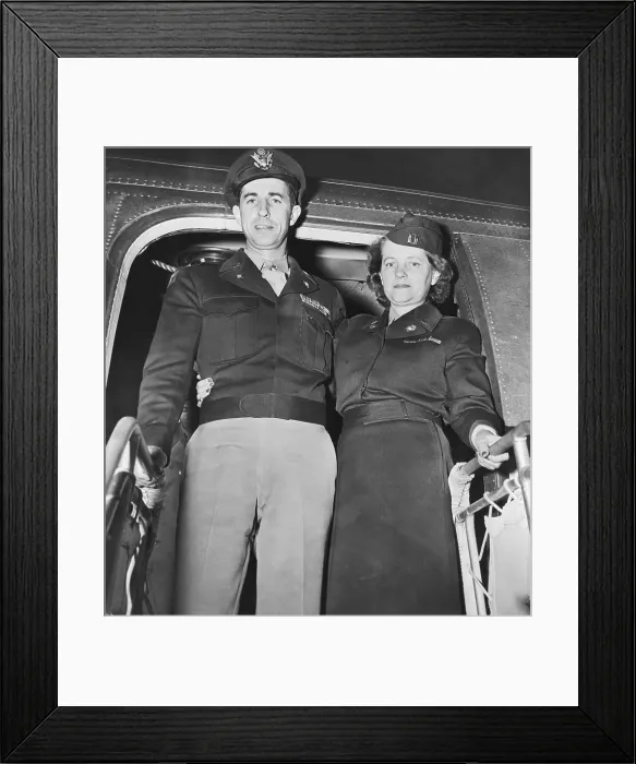 Framed Print : Jack W. Durant with Wife Framed Print : Jack W. Durant with Wife