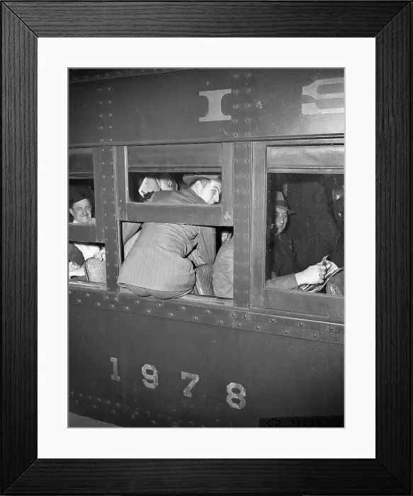 Framed Print : Man Sitting on Train Window Sill Framed Print : Man Sitting on Train Window Sill