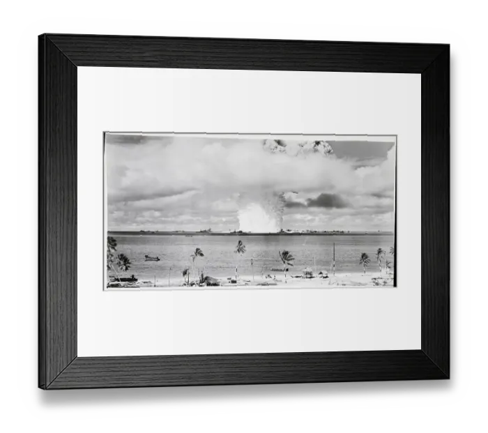 Framed Print : Mushroom Cloud from Atomic Bomb Framed Print : Mushroom Cloud from Atomic Bomb