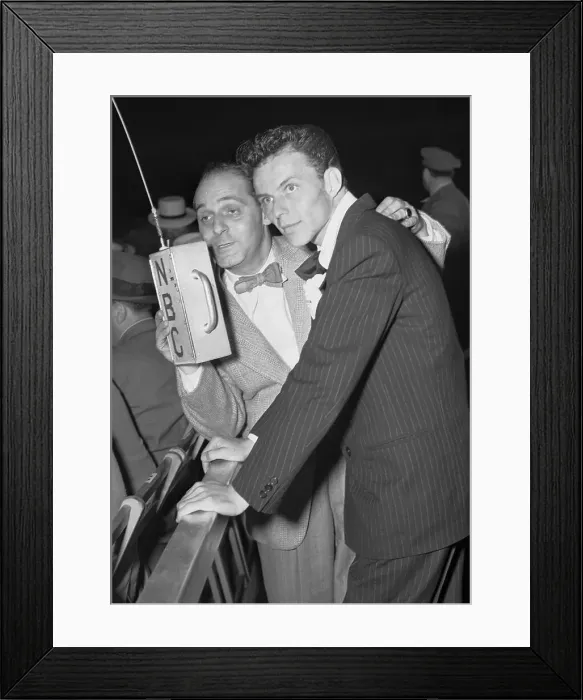 Framed Print : Frank Sinatra Making Announcement Framed Print : Frank Sinatra Making Announcement